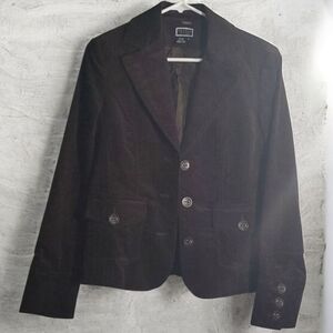 Brown Corduroy Jacket women's sz 4 jacket blazer western wear renuar westernwear